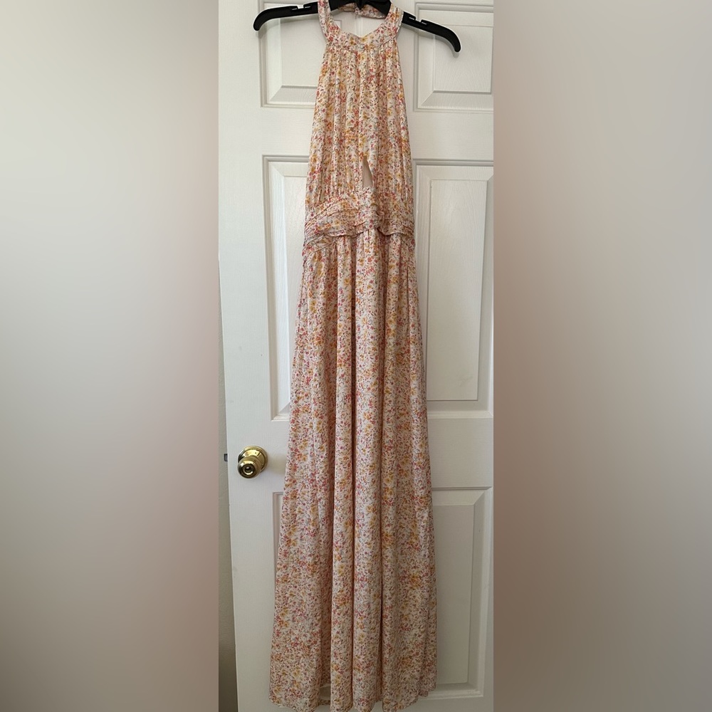 Pink Lily Open Back Maxi Dress